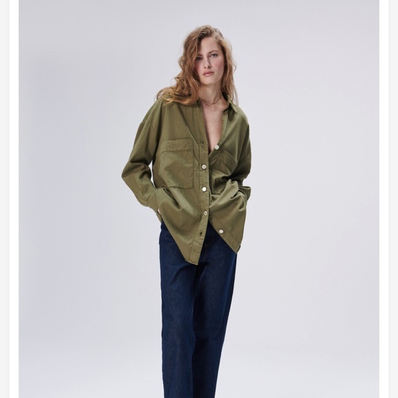 Zara Tops - Zara washed shirt size S